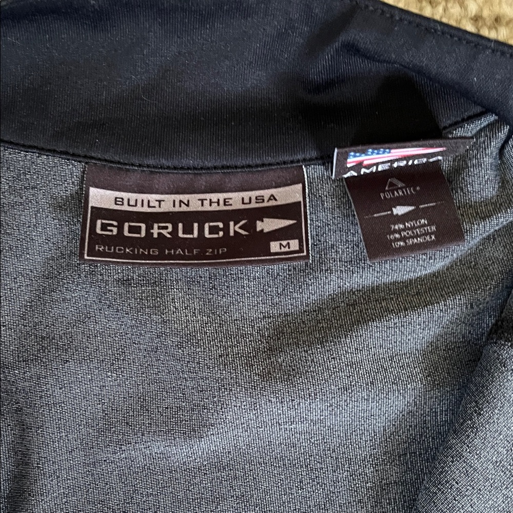 Goruck Black Quarter-Zip Pullover - image 2